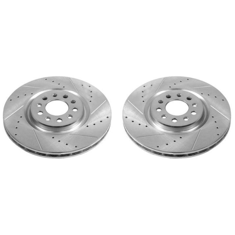 PowerStop - Power Stop 15-17 Chrysler 200 Front Evolution Drilled & Slotted Rotors - Pair - AR83087XPR