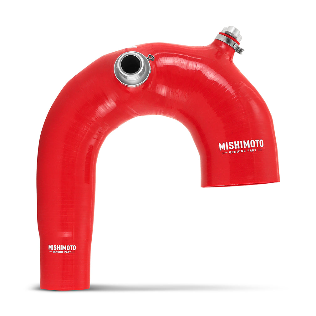 Mishimoto - Silicone Intake J-Tube, Fits Polaris RZR XP Turbo 2016+, Red - MMHOSE-RZR-16AIRD