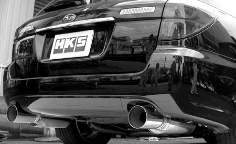 HKS - HKS 05-07 Subaru Legacy GT (JDM Model Only) Silent Hi-Power Dual Exhaust - 31019-AF019