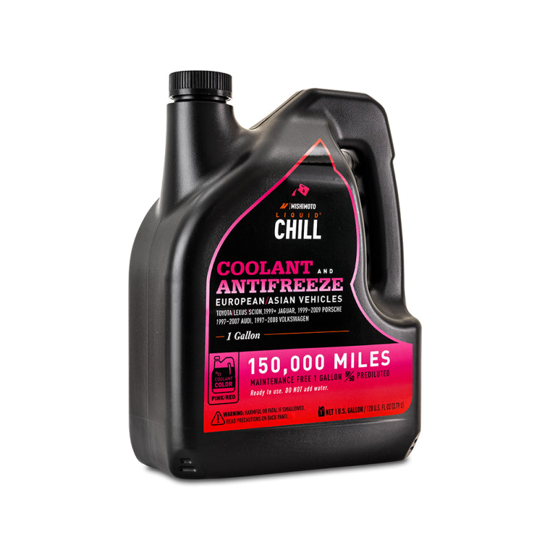 Mishimoto - Mishimoto Liquid Chill EG Coolant, European/Asian Vehicles, Pink/Red - MMRA-LC-EG-PK