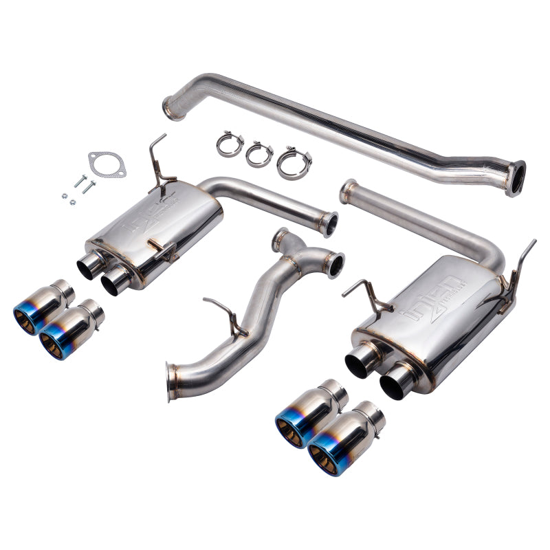 Injen - Injen Technology Stainless Steel Cat-Back Exhaust System w/ Burnt Titanium Tips - SES1207TT - MST Motorsports