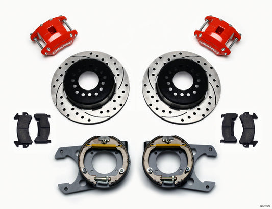 Wilwood - Wilwood D154 P/S Park Brake Kit Chevy C-10 2.42 Offset 5-lug - 140-12569