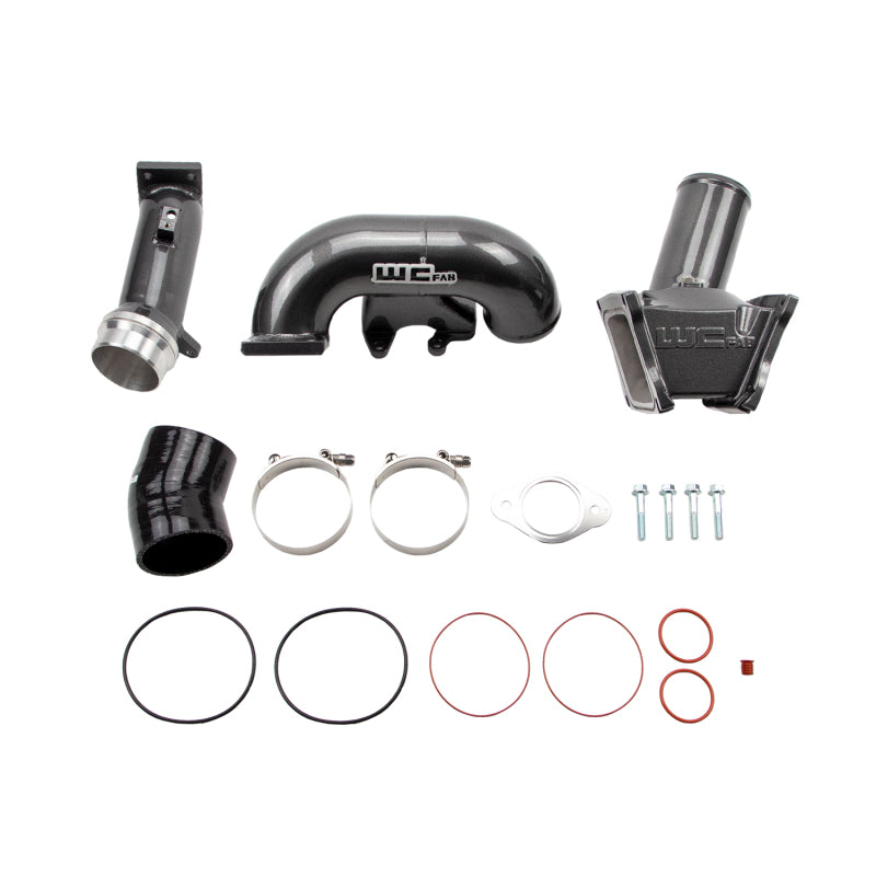 Wehrli - Wehrli 2006-2007 LBZ Duramax High Flow 3in Y-Bridge Kit- Gloss Black - WCF100163-GB