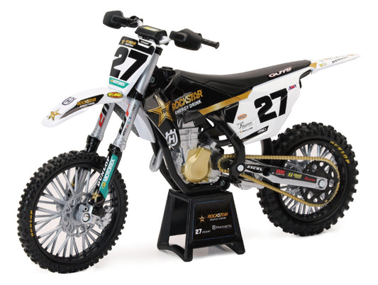 New Ray Toys - New Ray Toys Husqvarna Rockstar FC450 Team (Malcolm Stewart #27)/ Scale - 1:12 - 58403