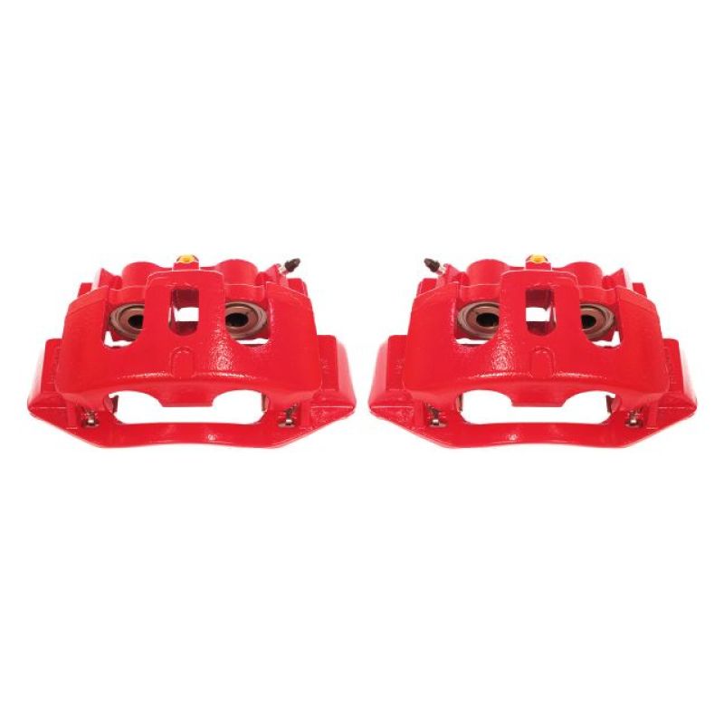 PowerStop - Power Stop 11-19 Chevrolet Silverado 2500 HD Rear Red Calipers w/Brackets - Pair - S5306