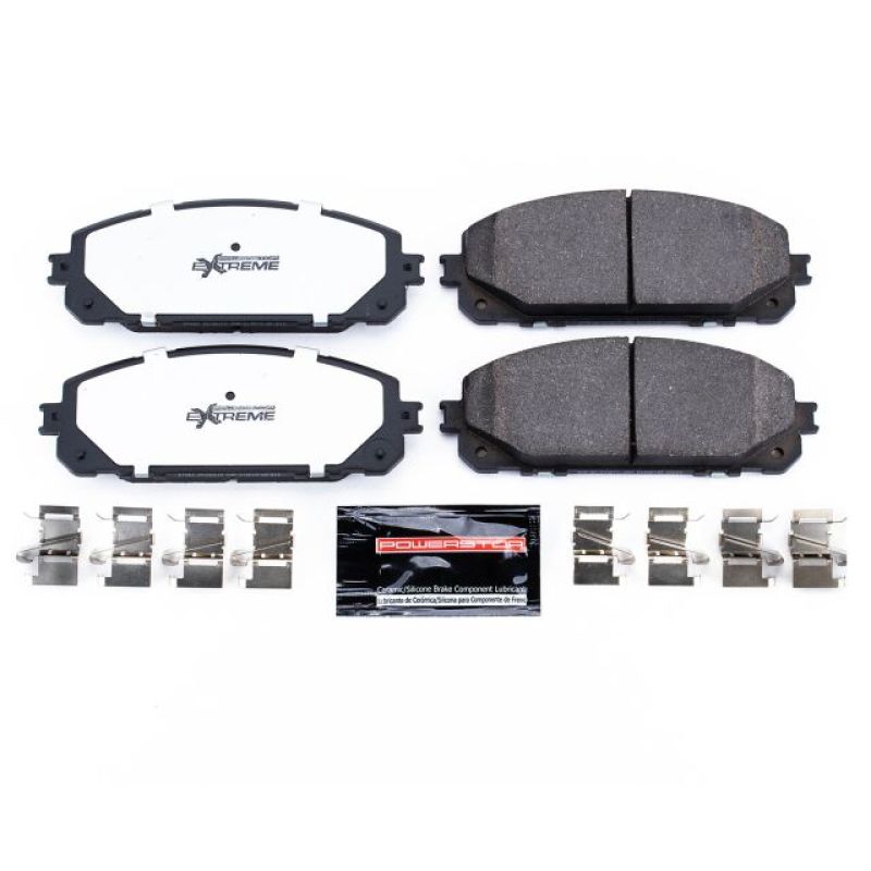 PowerStop - Power Stop 14-19 Jeep Cherokee Front Z36 Truck & Tow Brake Pads w/Hardware - Z36-1843