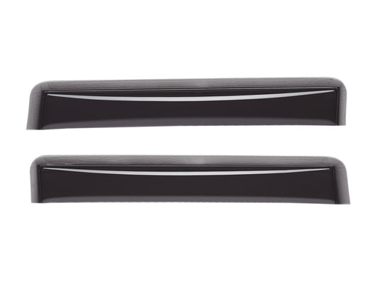 WeatherTech - WeatherTech 15-20 Ford F-150 / 17-22 Ford F-250/F-350/F-450 Rear Side Window Deflectors - Dark Smoke - 81765IM