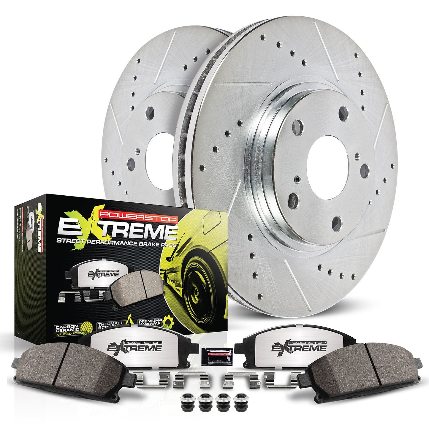 PowerStop - Power Stop 18-21 Jeep Grand Cherokee Rear Z26 Street Brake Kit - K8758-26