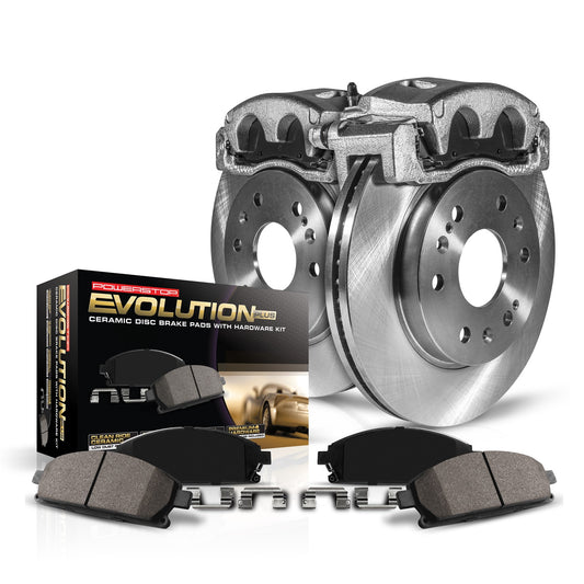 PowerStop - Power Stop 99-01 Jeep Cherokee Front Autospecialty Brake Kit w/Calipers - KCOE2152