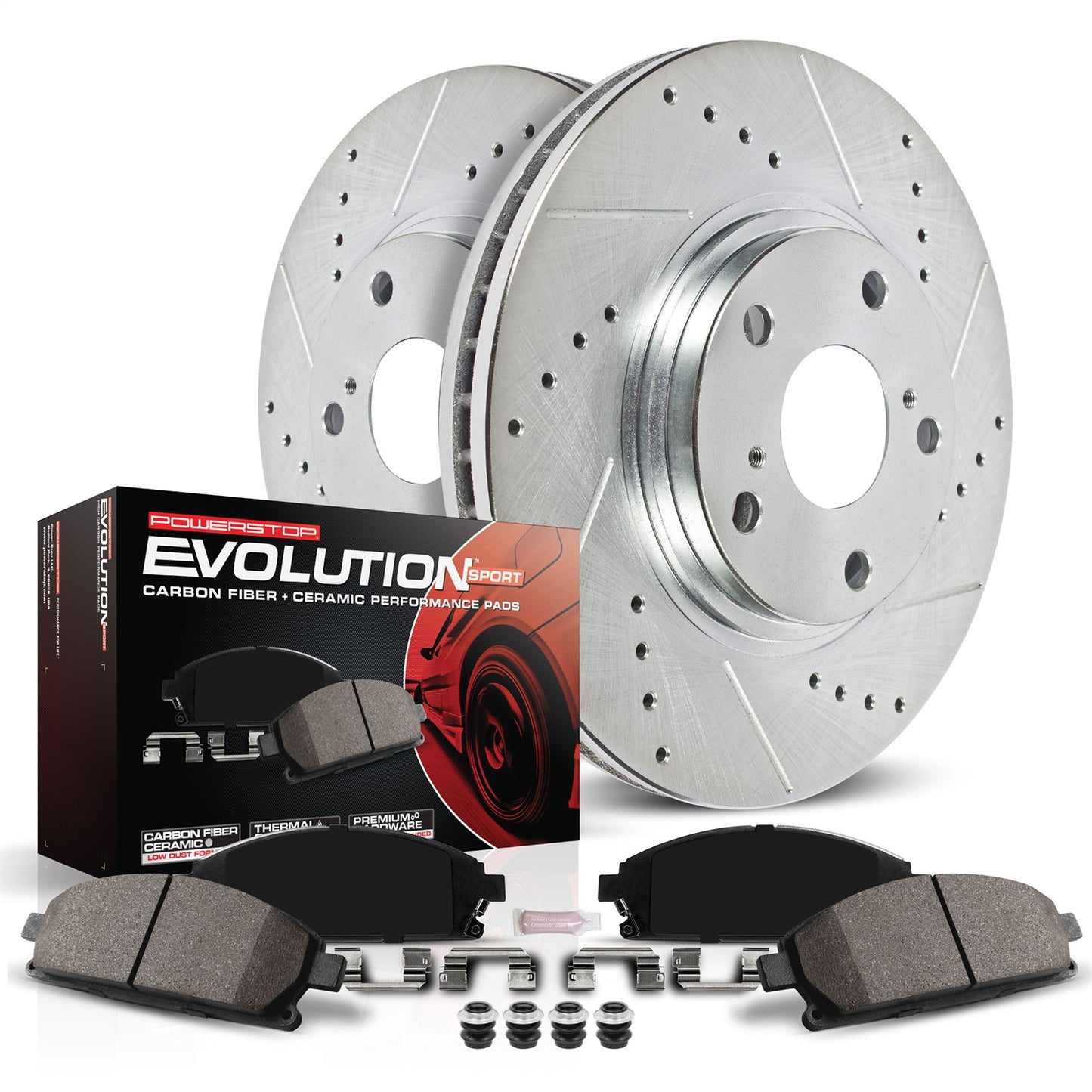 PowerStop - Power Stop 13-16 Ford F-450 Super Duty Front Z23 Evolution Brake Kit - K6403