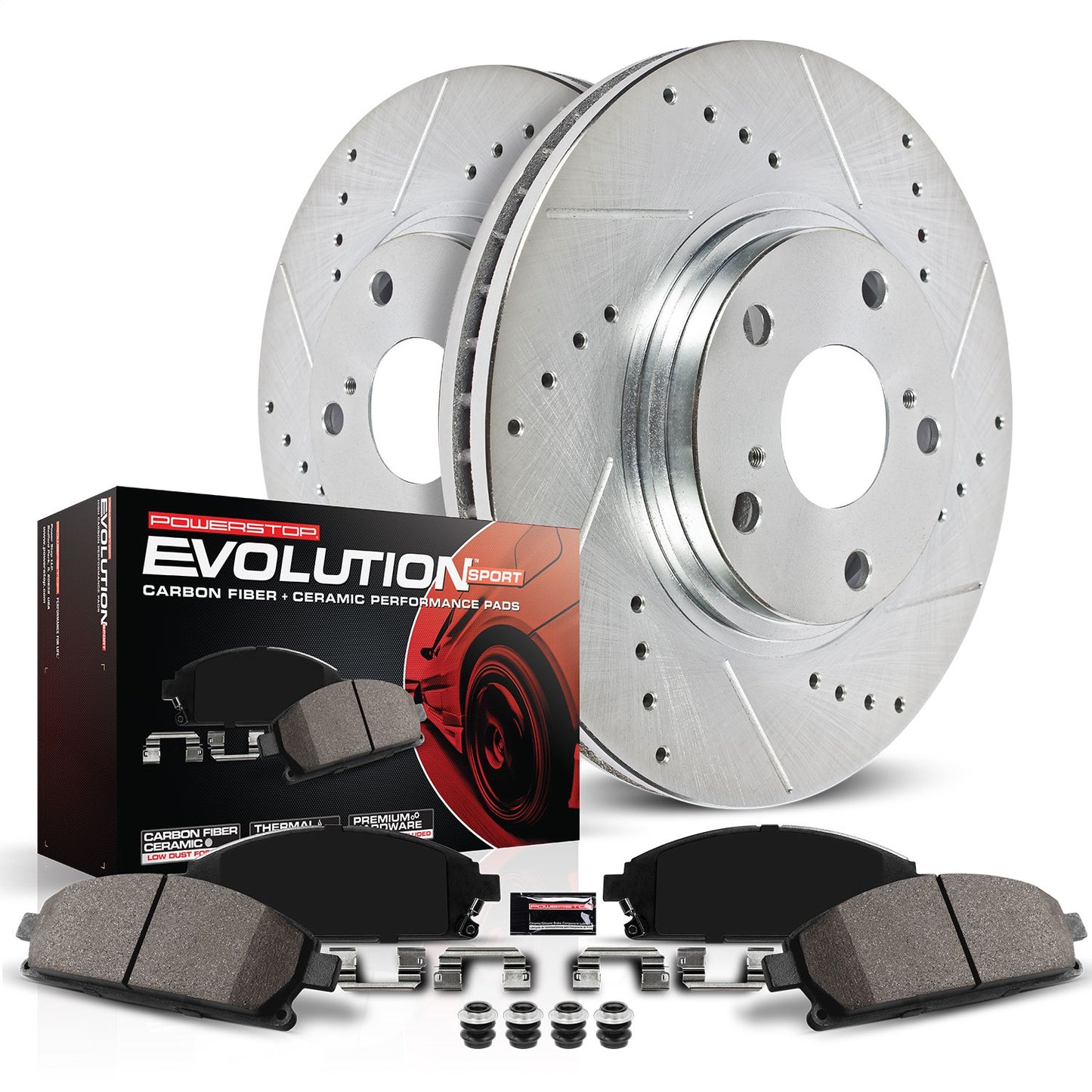 PowerStop - Power Stop 13-18 Ram 3500 Rear Z23 Evolution Brake Kit - K7131