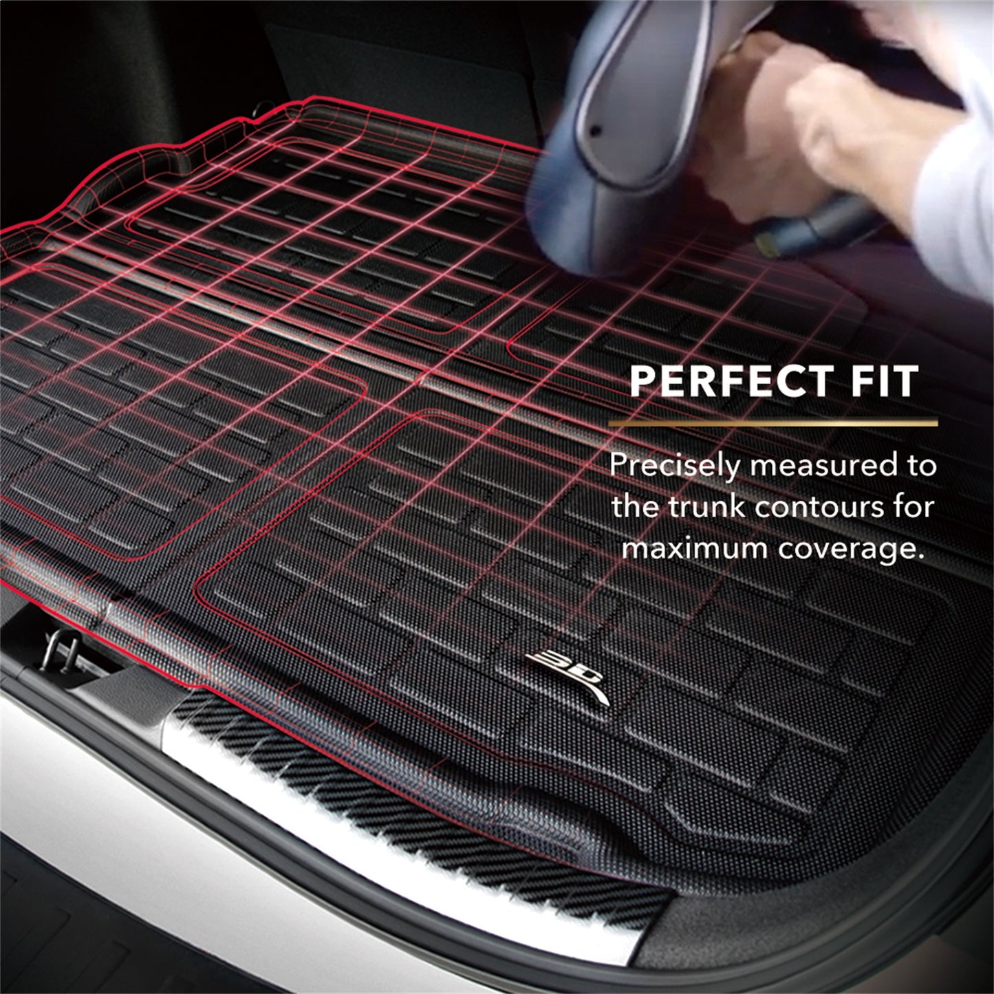 3D MAXpider - Cargo Liner; 1 pc.; Front; Kagu Black; - M1TL0401309