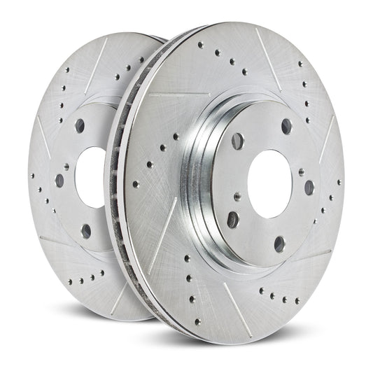 PowerStop - Power Stop 94-99 Chevrolet K1500 Suburban Front Evolution Drilled & Slotted Rotors - Pair - AR8242XPR