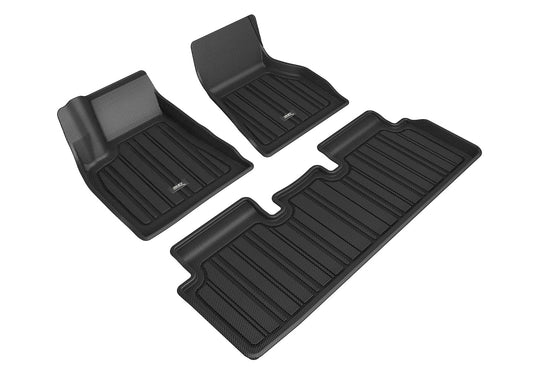 3D MAXpider - ELITECT Floor Mat; Black; 3 pc.; 2 pc. Front Row; 1 pc. 2nd Row; - E1TL02001809