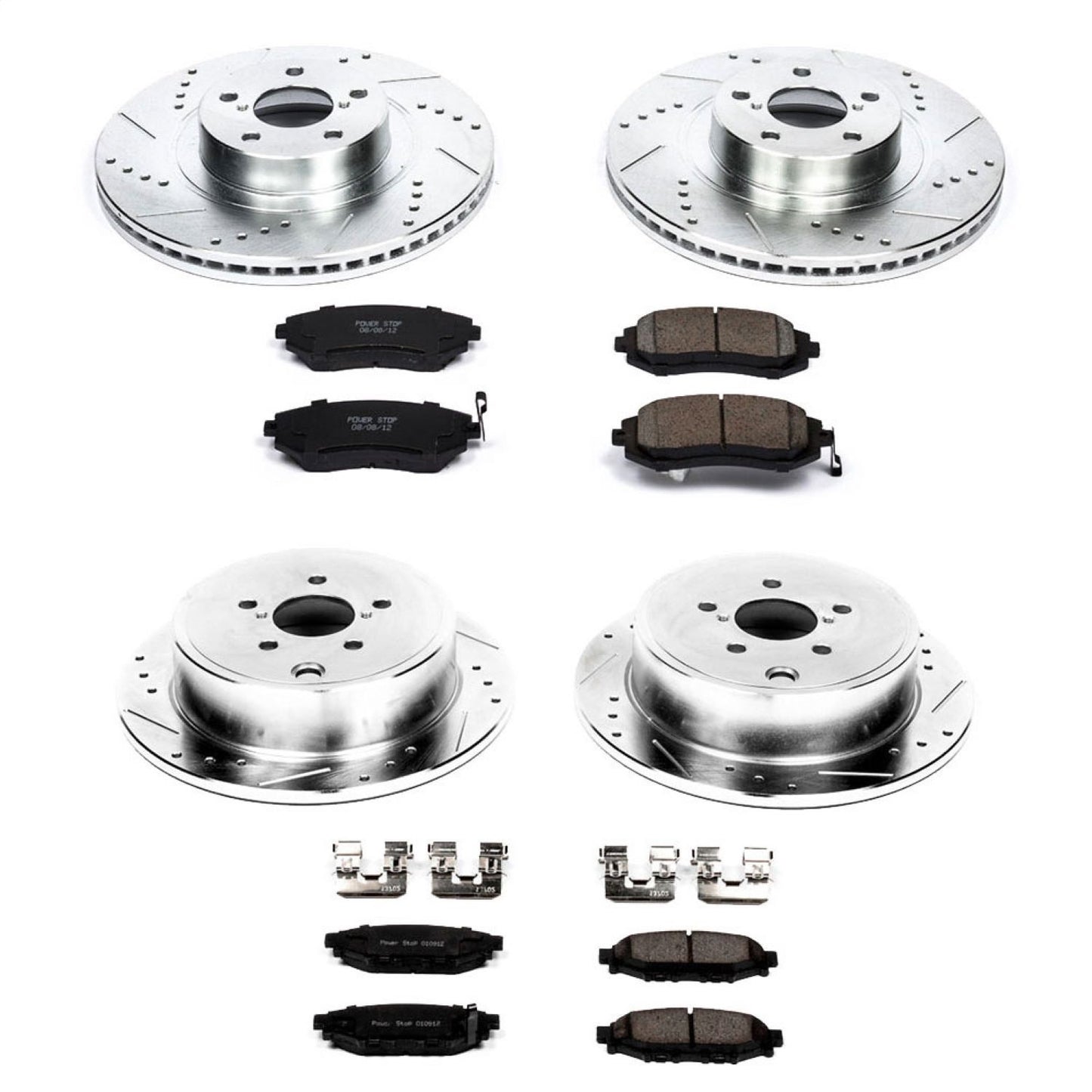 PowerStop - Power Stop 09-10 Subaru Forester Front & Rear Z23 Evolution Sport Brake Kit - K4077