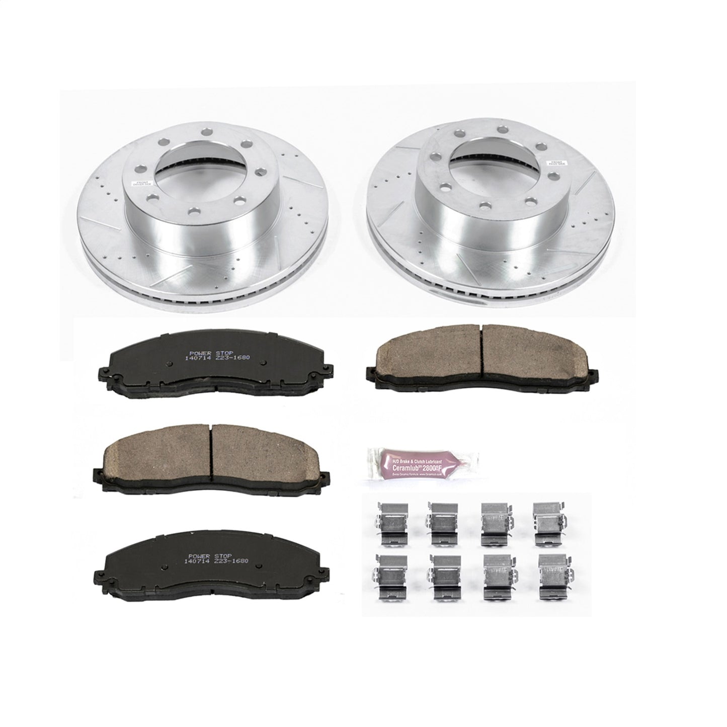 PowerStop - Power Stop 13-16 Ford F-450 Super Duty Front Z23 Evolution Brake Kit - K6403