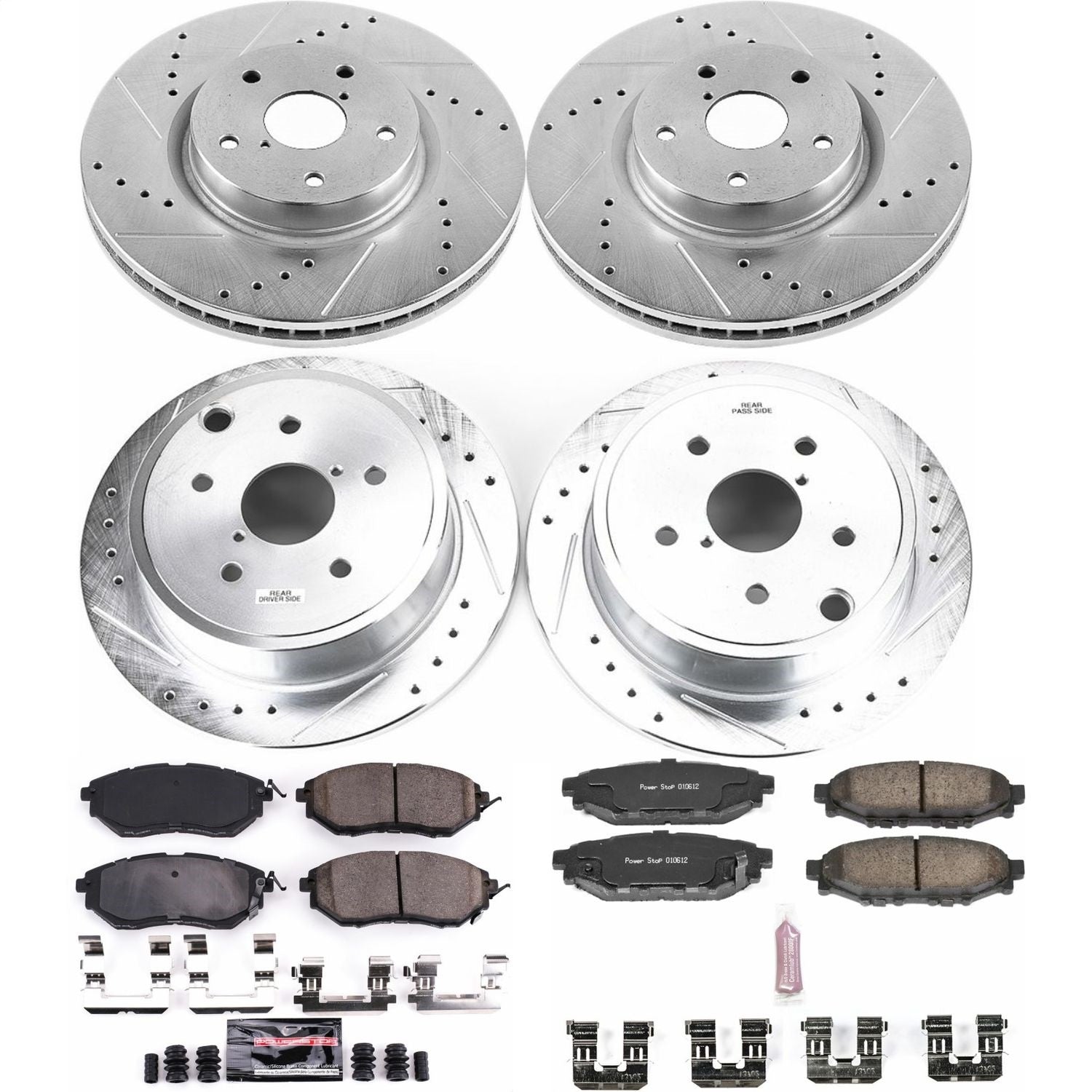 PowerStop - Power Stop 15-19 Subaru WRX Front & Rear Z23 Evolution Sport Brake Kit - K6932 - MST Motorsports