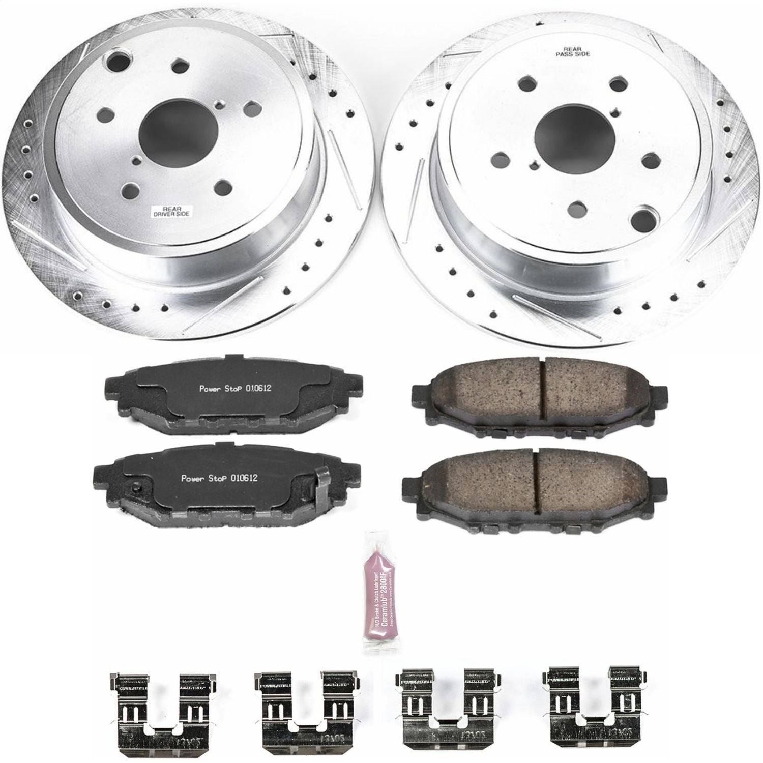 PowerStop - Power Stop 15-19 Subaru WRX Rear Z23 Evolution Sport Brake Kit - K6977 - MST Motorsports