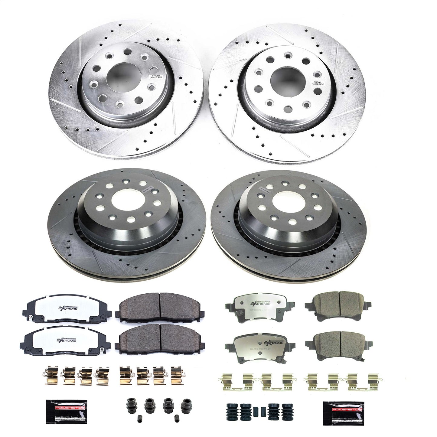 PowerStop - Power Stop 20-21 Jeep Gladiator Front & Rear Z36 Truck & Tow Brake Kit - K8509-36