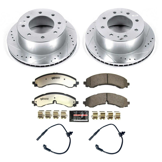 PowerStop - Power Stop 2020 GMC Sierra 2500 HD Rear Z36 Truck & Tow Brake Kit - K8713-36