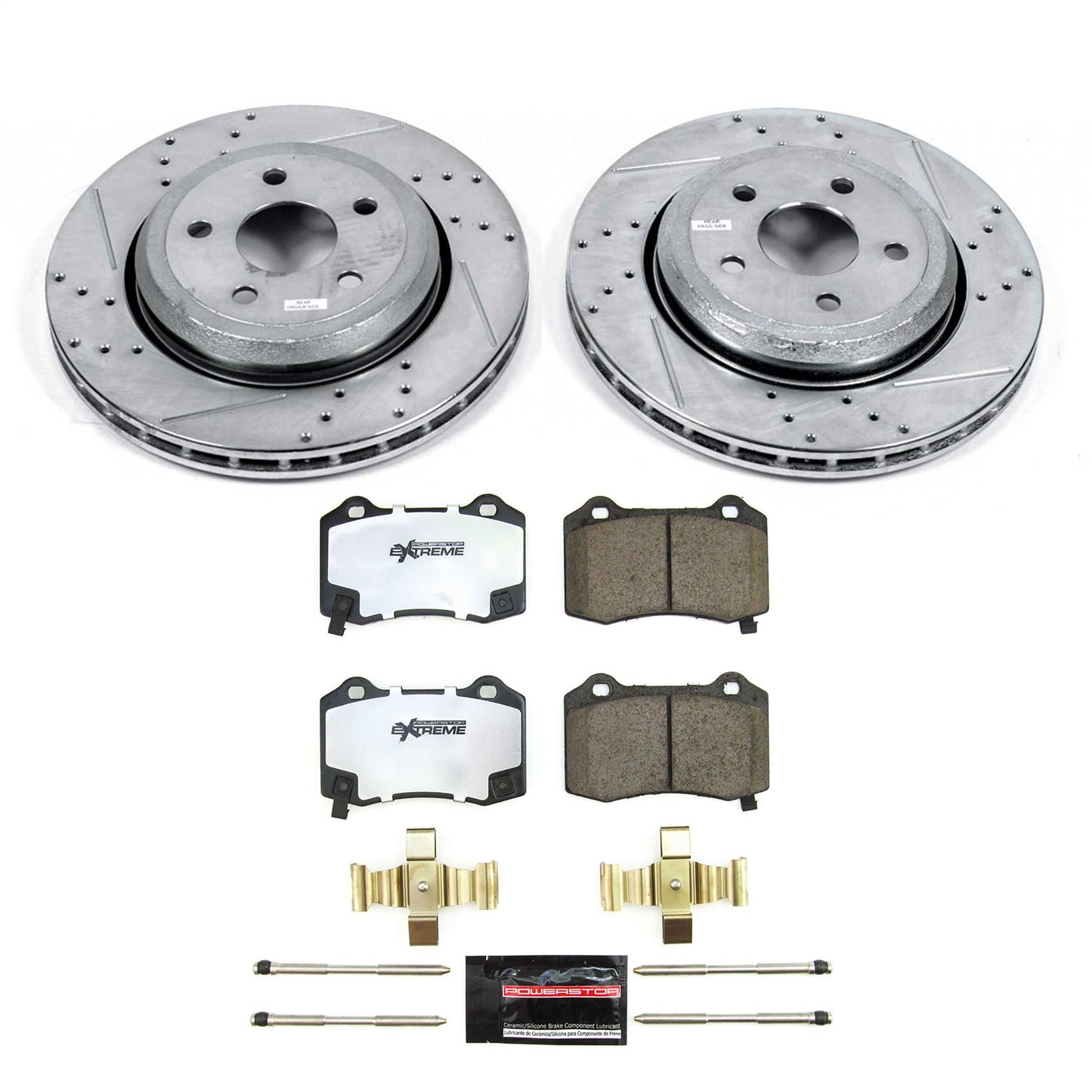 PowerStop - Power Stop 18-21 Jeep Grand Cherokee Rear Z26 Street Brake Kit - K8758-26