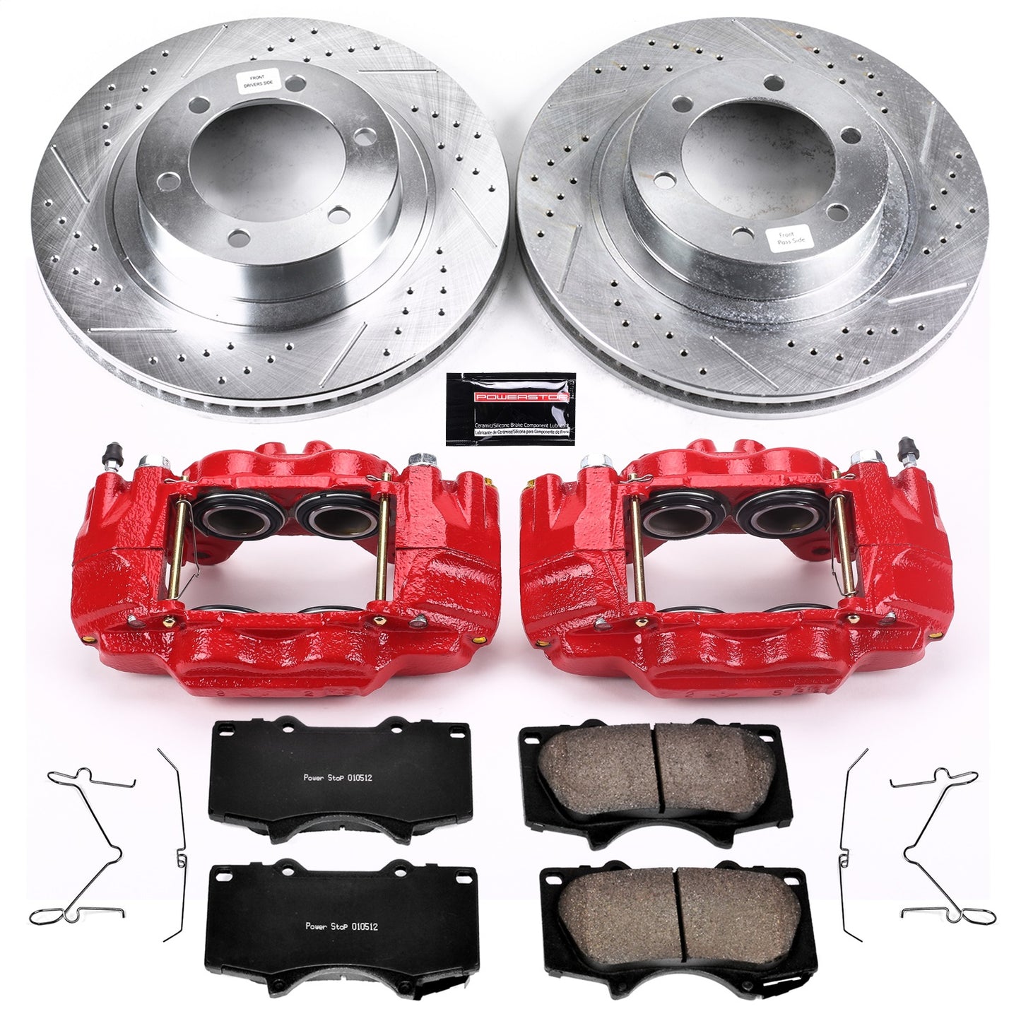 PowerStop - Power Stop 03-09 Lexus GX470 Front Z23 Evolution Sport Brake Kit w/Calipers - KC2421