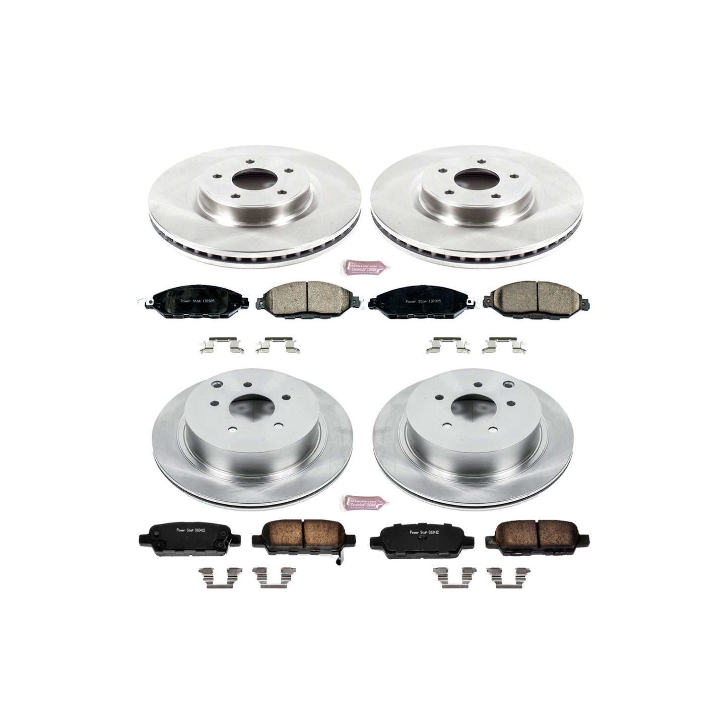 PowerStop - Power Stop 2013 Infiniti JX35 Front & Rear Autospecialty Brake Kit - KOE6497