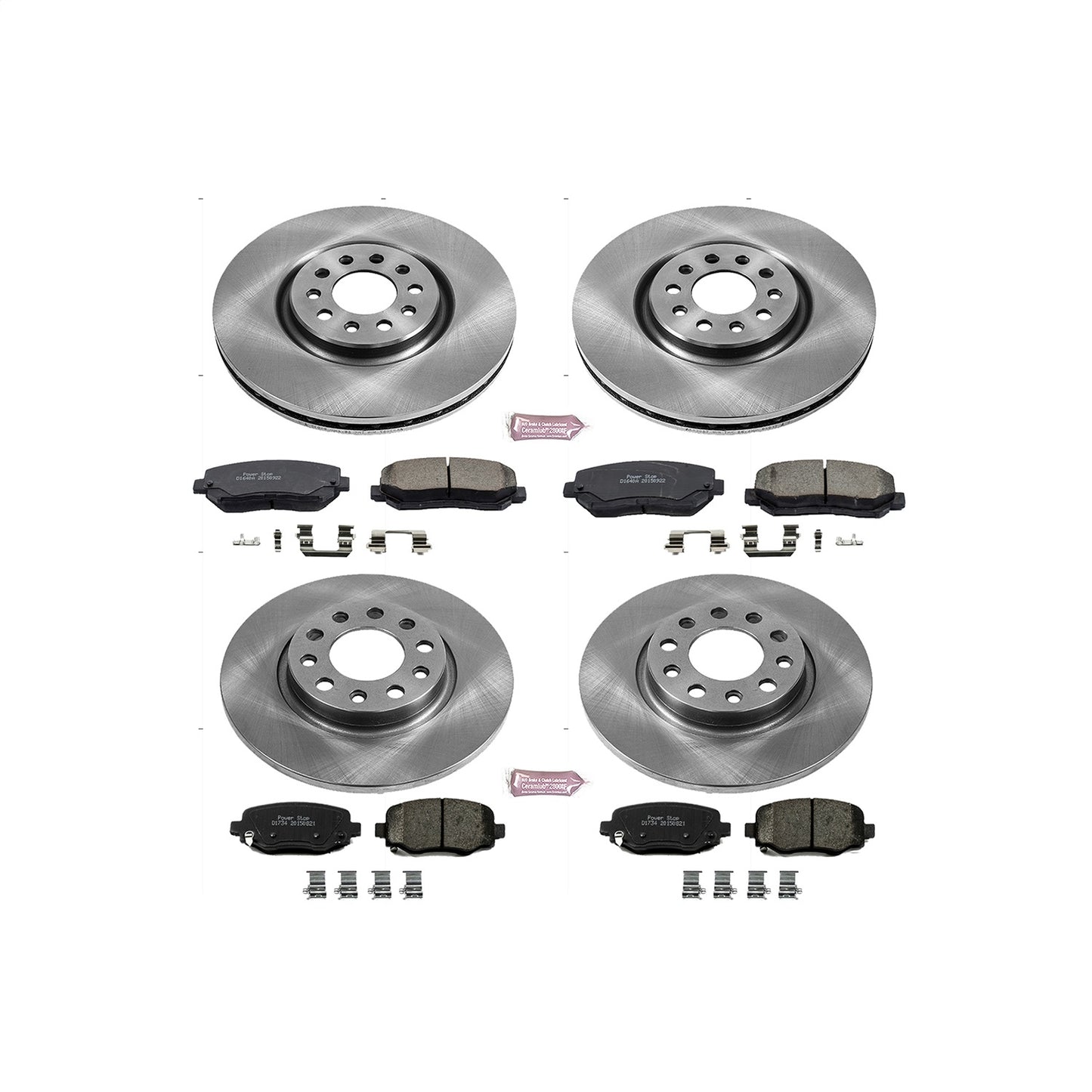 PowerStop - Power Stop 15-17 Chrysler 200 Front & Rear Autospecialty Brake Kit - KOE6539