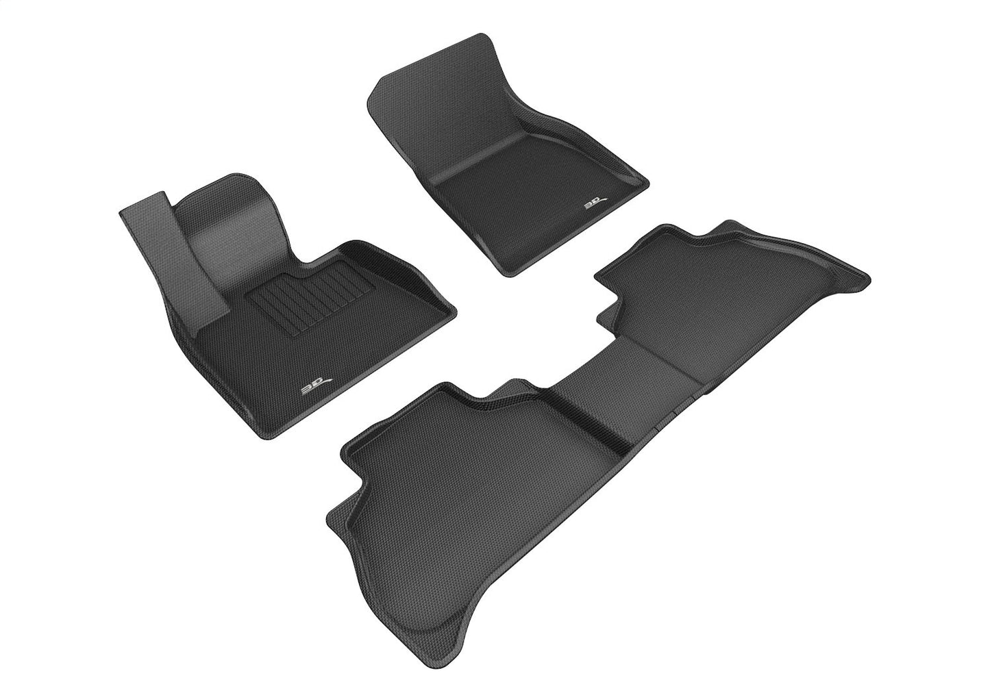 3D MAXpider - KAGU Floor Mat; Black; 3 pc.; 2 pc. Front Row; 1 pc. 2nd Row; - L1BM10201509