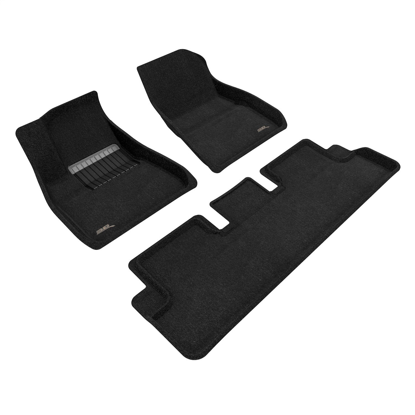 3D MAXpider - ELEGANT Floor Mat; 3 pc.; 1st/2nd Row; Front and Rear; Black; - L1TL02604709