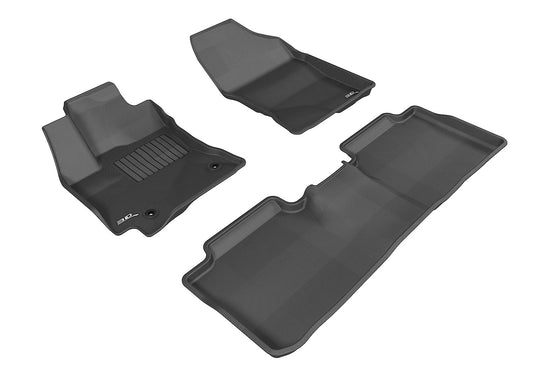 3D MAXpider - KAGU Floor Mat; Black; 3 pc.; 2 pc. Front Row; 1 pc. 2nd Row; - L1TY13701509