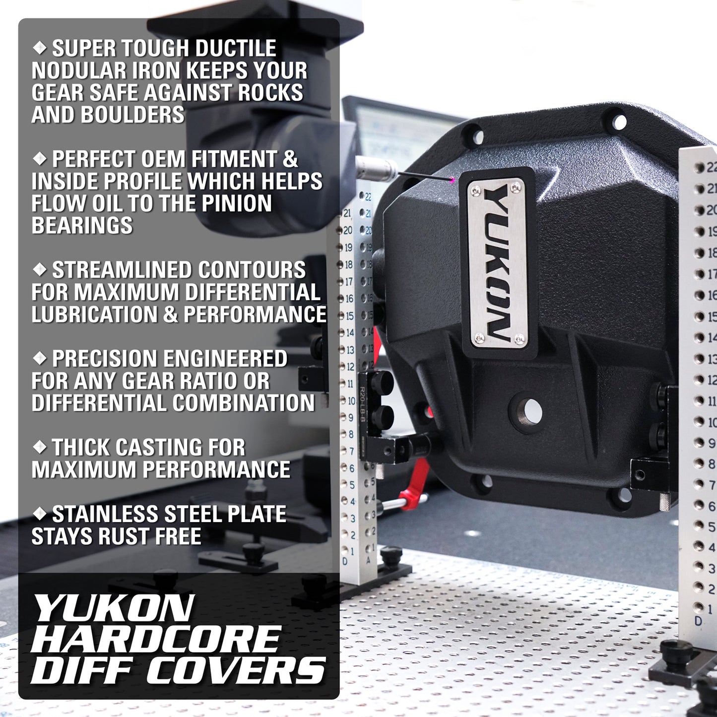 Yukon Gear - Yukon Rear Nodular Iron Cover for 8.5" GM with 5/16" Cover Bolts - YHCC-GM8.5-S