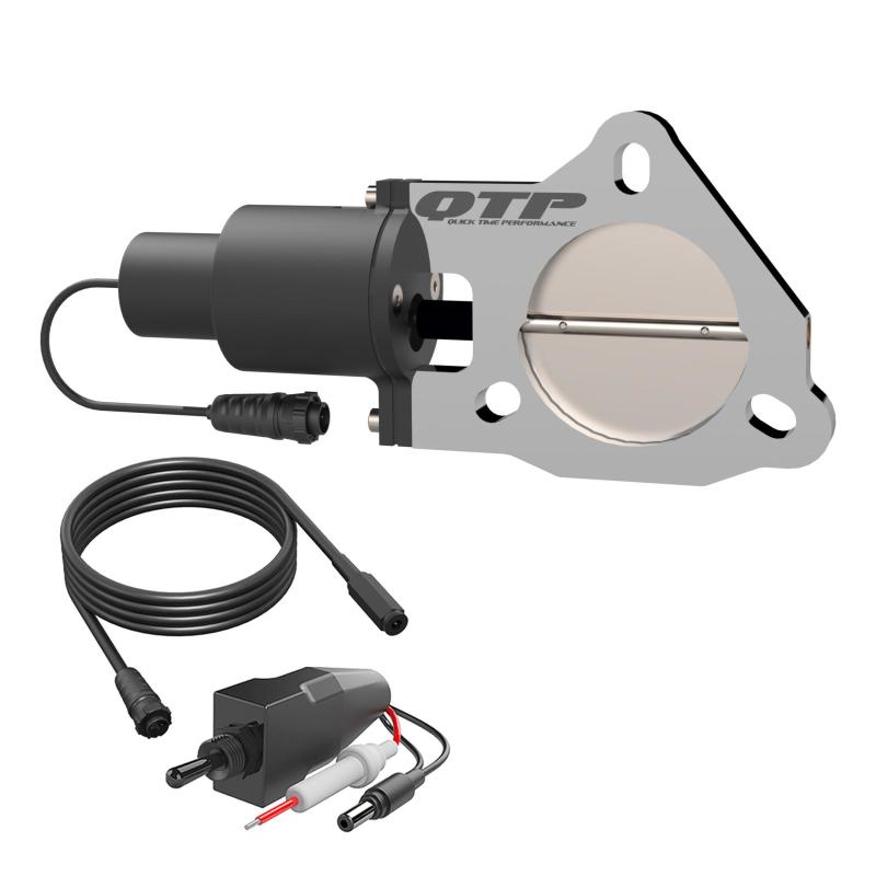 QTP - QTP 3in Bolt-On QTEC Electric Cutout Valve for Borla Exhausts - Single - QTEC30B