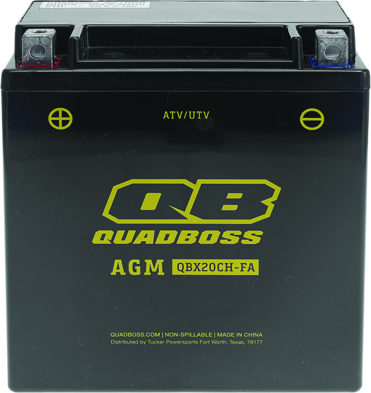 QuadBoss - QuadBoss 10-20 Suzuki LT-A500F KingQuad Maintenance-Free AGM Battery - 401386