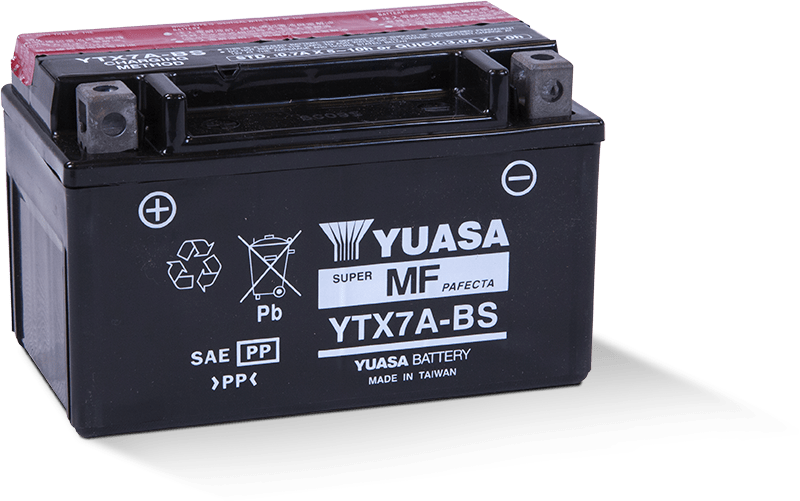 Yuasa Battery - Yuasa YTX7A-BS Maintenance Free AGM 12 Volt Battery (Bottle Supplied) - YUAM32X7A