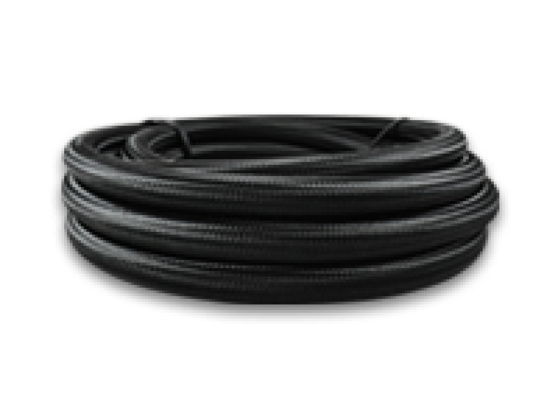 Vibrant - 150ft Roll of Black Nylon Braided Flex Hose with PTFE Liner; AN Size: -6 - 19036 - MST Motorsports