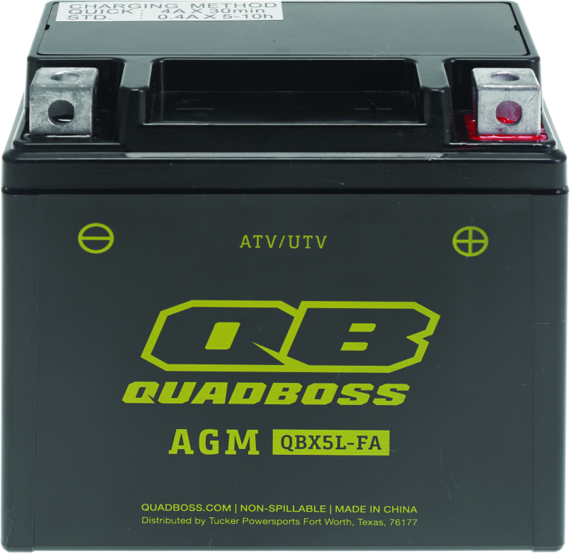 QuadBoss - QuadBoss 06-08 Arctic Cat 50 DVX Maintenance-Free AGM Battery - 401376