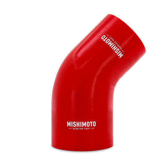 Mishimoto - Mishimoto 45-Degree Silicone Transition Coupler, 3.50-in to 4.00-in, Red - MMCP-R45-3540RD