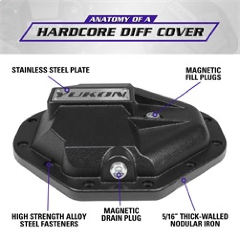 Yukon Gear - Yukon Gear Hardcore Nodular Iron Cover for Chrysler 9.25in Rear Differential - YHCC-C9.25