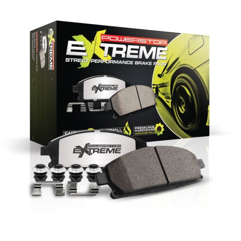 PowerStop - Power Stop 03-05 Infiniti G35 Rear Z26 Extreme Street Brake Pads w/Hardware - Z26-961