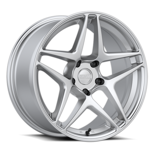 Kansei - Kansei K15H Astro 18x9.5in / 5x114.3 BP / 22mm Offset / 73.1mm Bore - Hyper Silver Wheel - K15H-189512+22