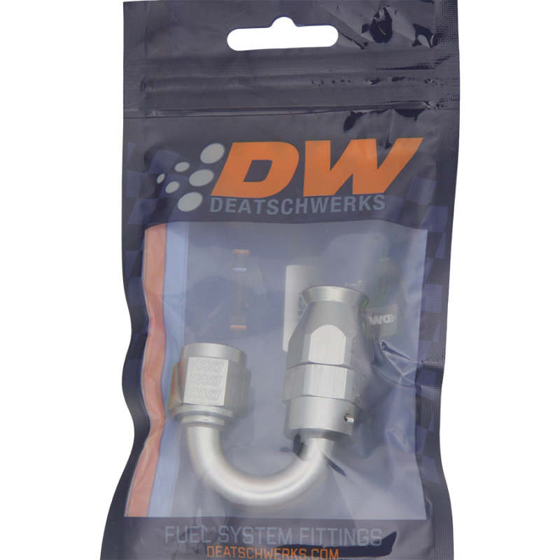 DeatschWerks - DeatschWerks 6AN Female Swivel 180-Degree Hose End PTFE (Incl. 1 Olive Insert) - 6-02-0853