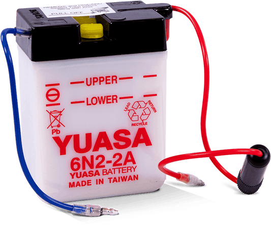 Yuasa Battery - Yuasa 6N2-2A Conventional 6 Volt Battery - YUAM2620A