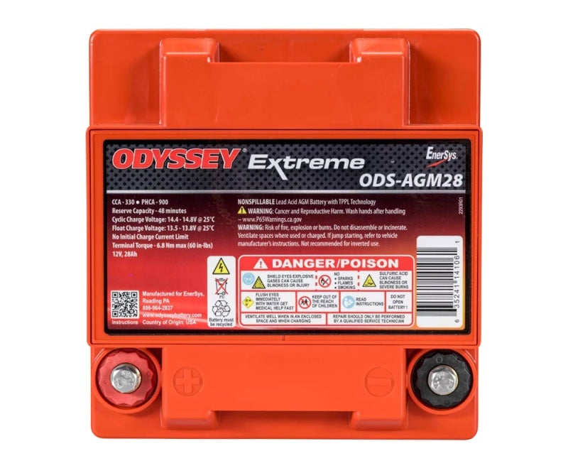 Odyssey Battery - Odyssey Battery Powersport Extreme AGM Battery (PC925L) - ODS-AGM28