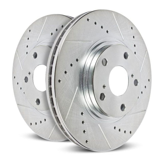 PowerStop - Power Stop 13-16 Ford F-450 Super Duty Front Left Evolution Drilled & Slotted Rotor - AR85153XL