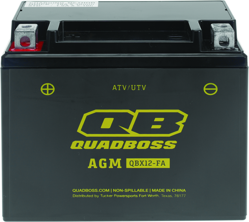 QuadBoss - QuadBoss Maintenance-Free AGM Battery QBX12-FA - 401381