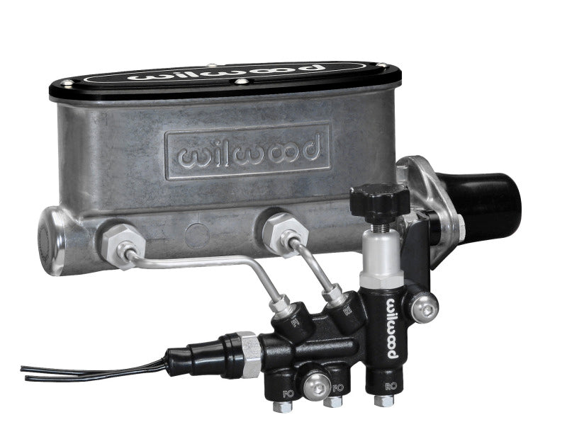 Wilwood - Wilwood HV Tandem M/C Kit w L/H Bracket & Prop Valve - 1in Bore - 261-13269