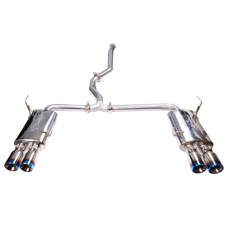 Injen - Injen Technology Stainless Steel Cat-Back Exhaust System w/ Burnt Titanium Tips - SES1207TT - MST Motorsports