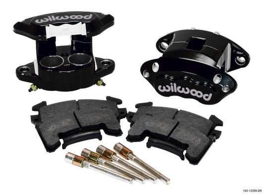 Wilwood - Wilwood D154 Front Caliper Kit - Black 1.62 / 1.62in Piston 1.04in Rotor - 140-12099-BK