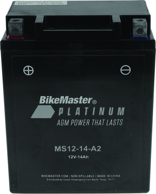 BikeMaster - BikeMaster AGM Battery - MS12-14-A2 - 780715